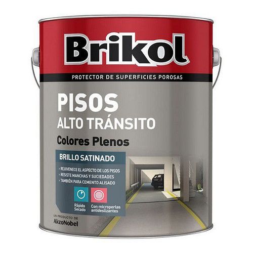 Pisos Alto Tránsito Gris 1Lt. Brikol