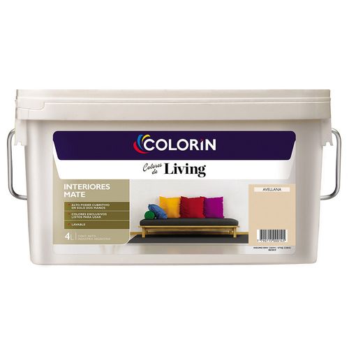 Látex InteriorLiving Avellana 4Lts Colorin