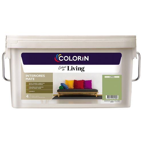 Látex Interior Living Ciprés 4Lts Colorin