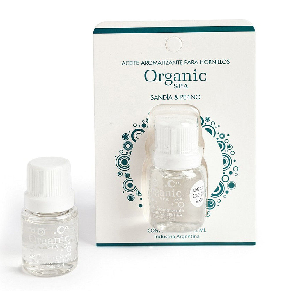 Aceite Aromatizante Sandia y Pepino 12 Ml Organic Spa