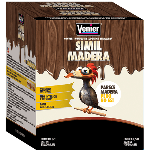 Revestimiento Simil Madera Caoba 0,75 L Venier