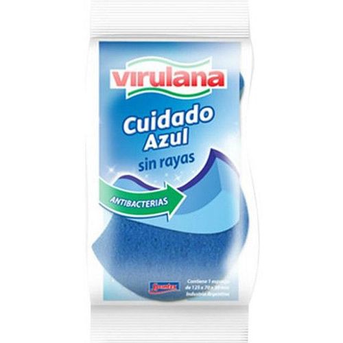 Esponja con Fibra de Virulana Cuidado Azul