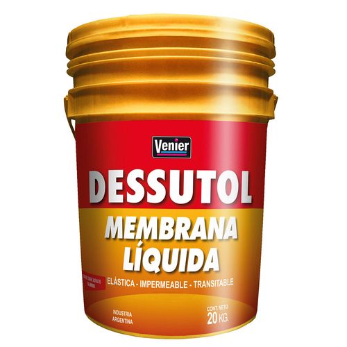 Impermeabilizante Membrana Líquida Techos Rojo X20Kg Venier Dessutol