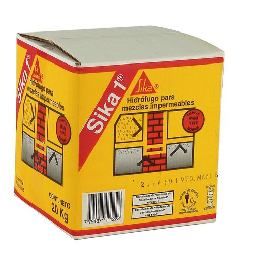 Hidrofugo Para Mezclas Impermeables 1 - 5 Kg Sika