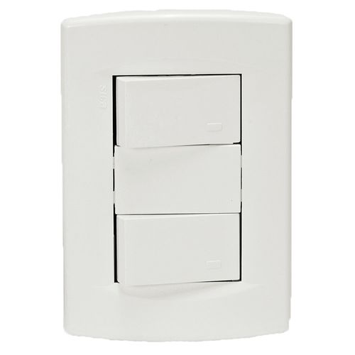 Linea Armada Life Blanca 2 Interruptores 10A Sica