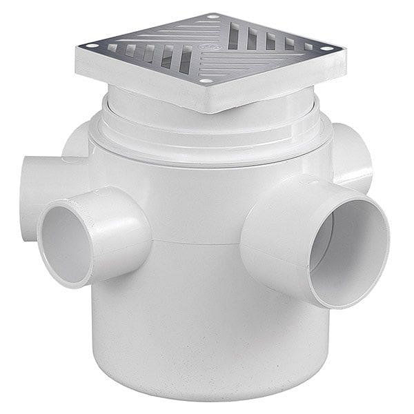 Pileta de Patio con Reja PVC 10x10 Cm Amanco