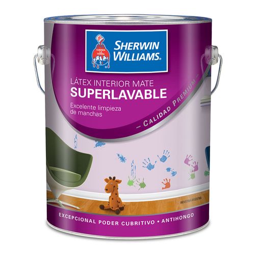 Látex Interior Mate Superlavable 4Lts Sherwin Williams