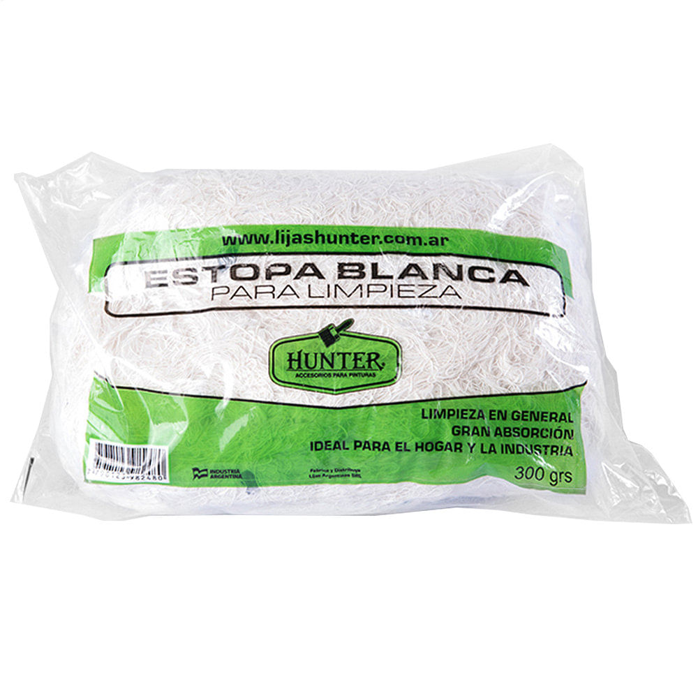 Estopa Blanca para Limpieza General 300 Grs Hunter