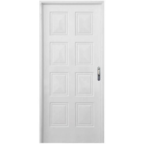 Puerta Izquierda De Chapa Simple Reforzada 80X200 Cm Barmetal