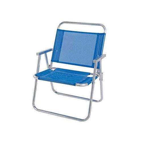 Silla de playa Oversize azul 61x62x101 cm Mor