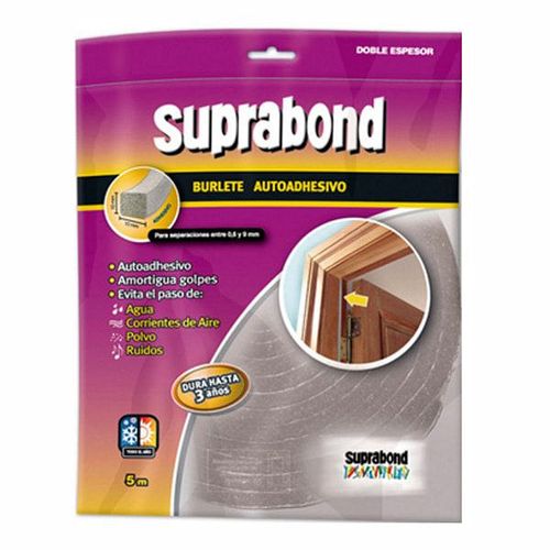 Burlete Extra Ancho Marron 5Mt Suprabond