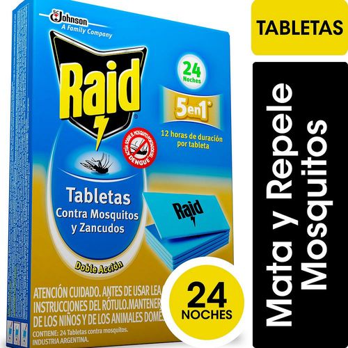 Tabletas Rep X 24 Raid