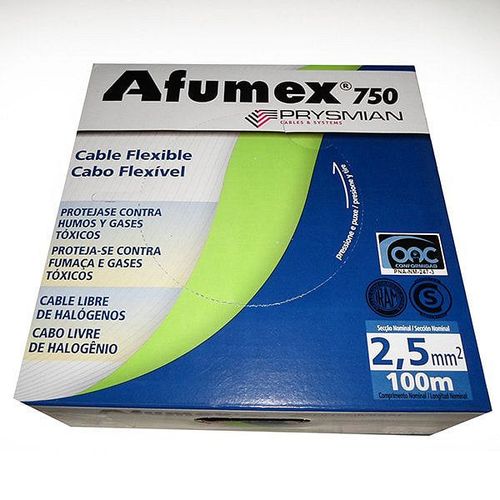 Unipolar 2.5 Negro Afumex 750X100 M Prysmian