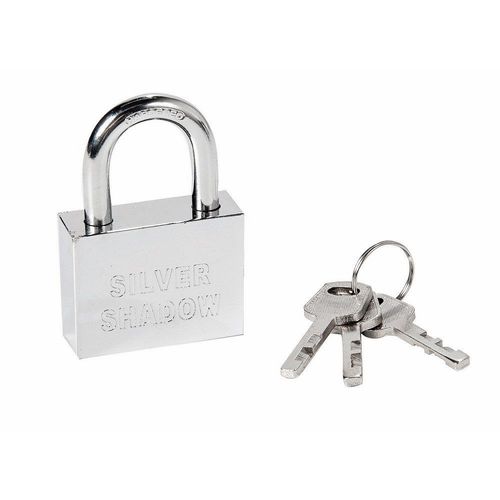 Candado Acero Inoxidable 50mm Silver Shadow