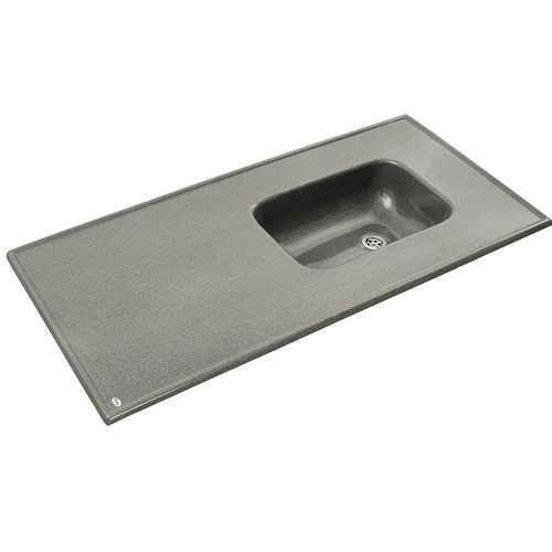 Mesada De Cocina Sin Zócalo Gris Oscuro 120X60 Cm Durafort