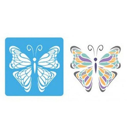 Stencil Eq Mariposa Vintage 10X10