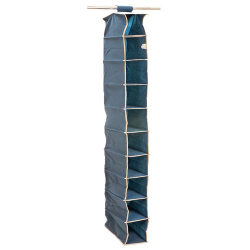 Organizador Colgante 10 Estantes Azul