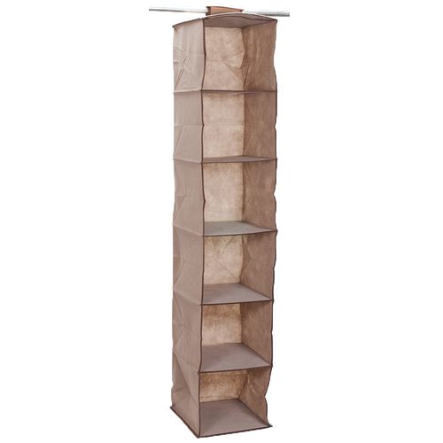 Organizador Colgante 6 Estantes Beige Martinez Analia Dora