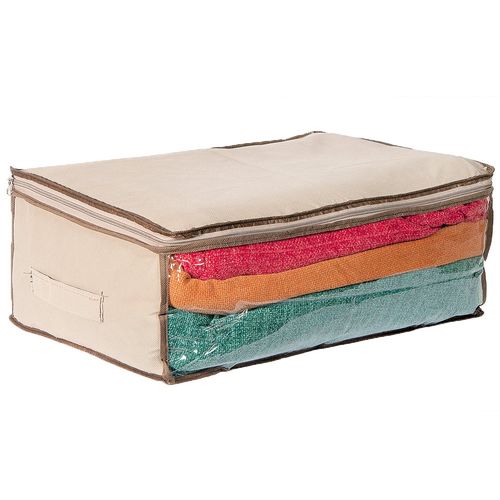 Organizador Con Cierre Beige 50X35X20 Martinez Analia Dora
