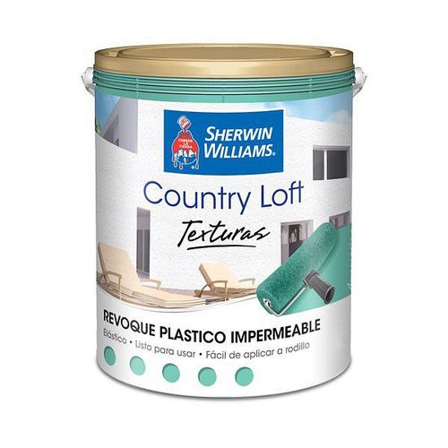 Revestimiento Textura Country Loft Agua Marina 5Kg Sherwin Williams