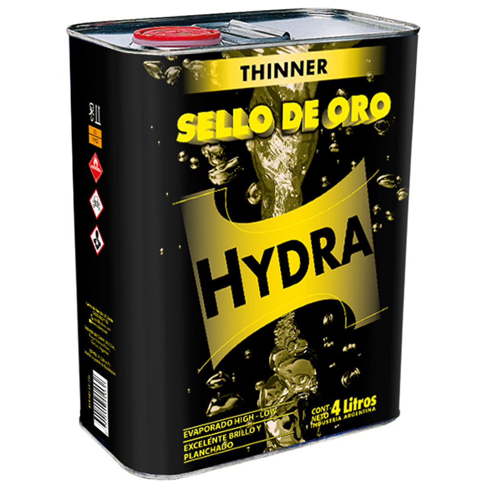 Thinner Diluyente 4 Lts Sello De Oro Hydra
