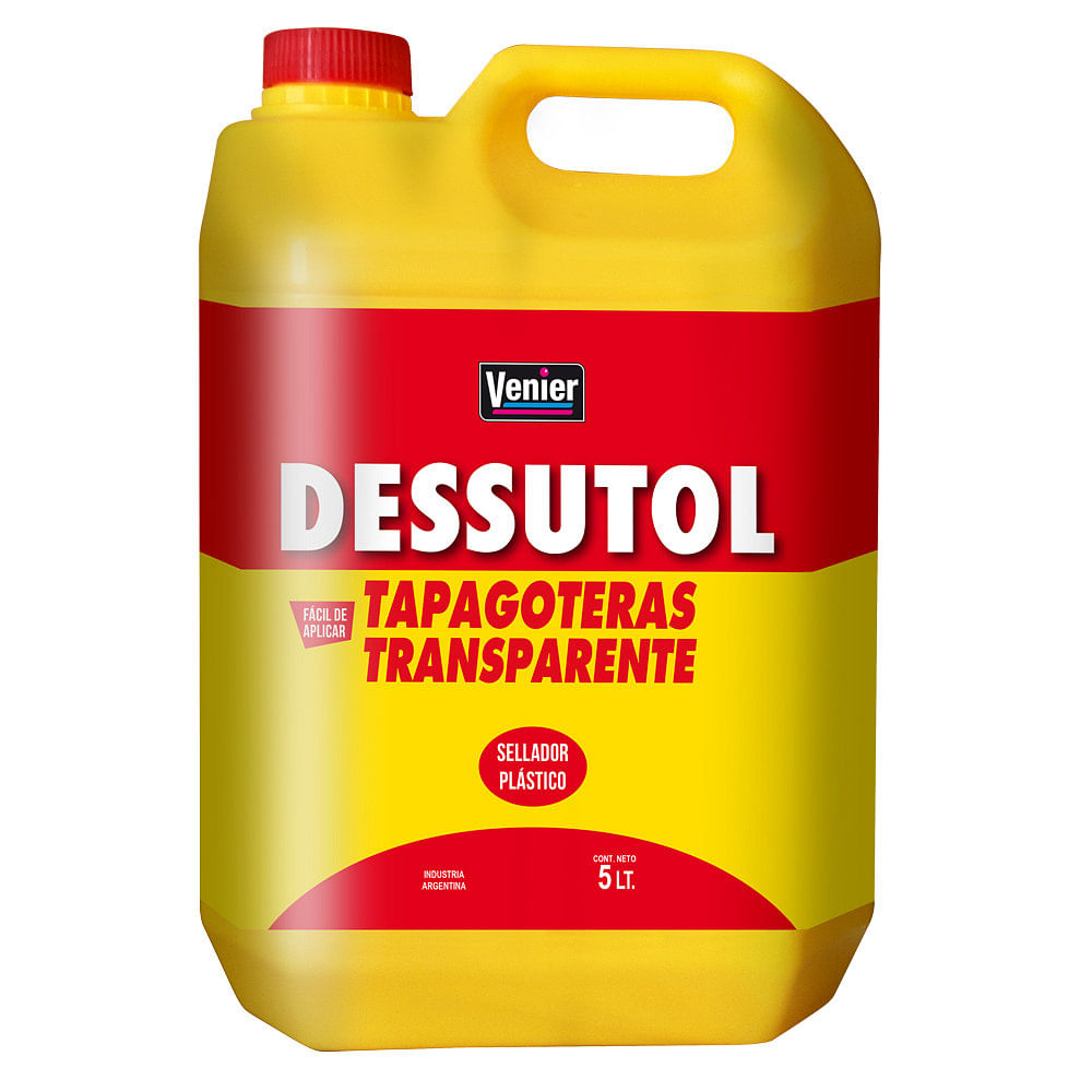 Sellador Tapagoteras Transparente 5 Lts Dessutol Venier