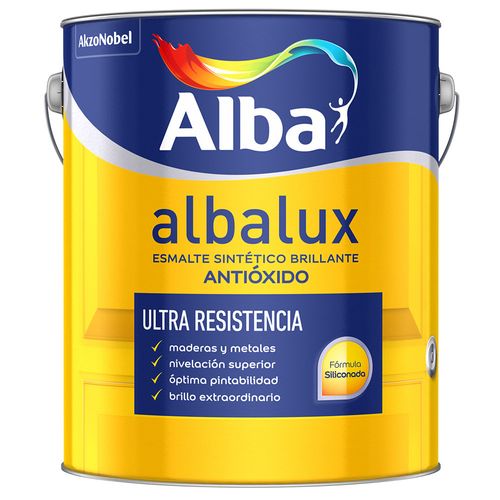 Esmalte Sintetico Brillante Negro 4 Lts Albalux