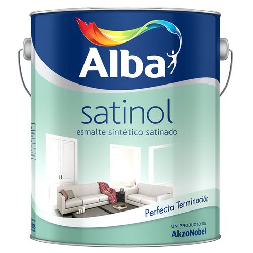 Esmalte Satin Satinol Alba Blanco 4Lts