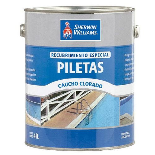 Pileta Caucho Azul 4 Lts Sherwin Williams