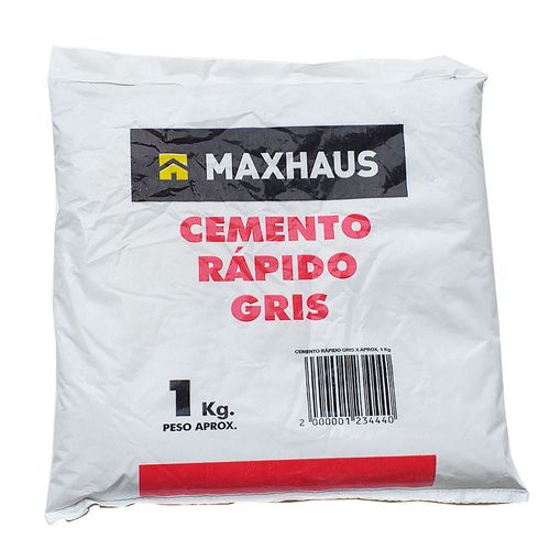 Cemento Rapido Gris x1 Kg. Maxhaus