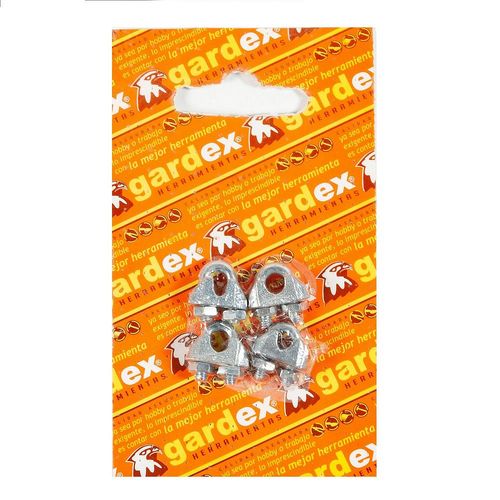 Grampa Cable De Acero 1/8 Pulgadas X 4 U