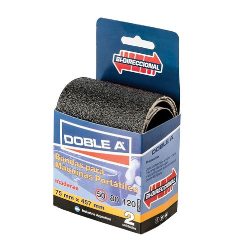 Lija De Banda #50 75X457 Mm X 2U Doble A