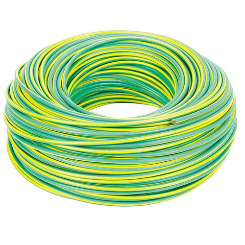 Cable Unipolar Fonseca 6mm Verde Amarillo Rollo X 100 M