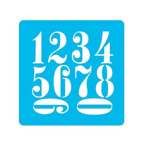 Stencil 15 X 15 Numeros Grandes