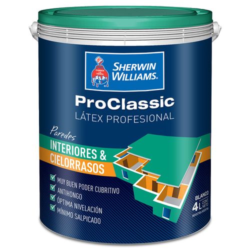 Látex Interior Y Cielorrasos Sherwin Williams 4Lts Proclassic