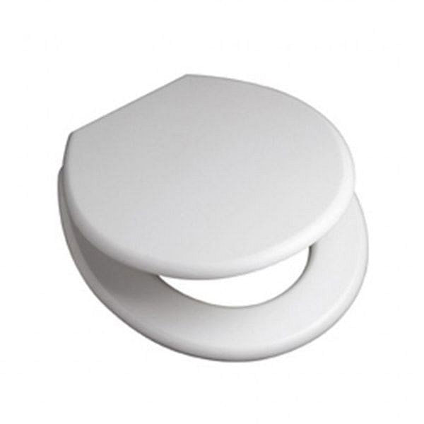 Asiento de Inodoro Polipropileno Herrajes Plásticos Blanco Florencia Traful
