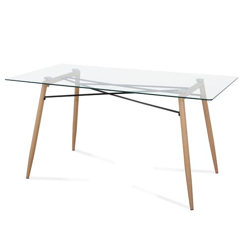 Mesa comedor Clear 140x90x77 Vidrio