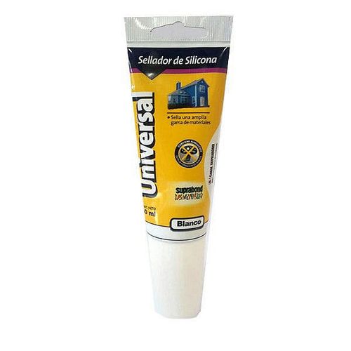 Sellador Silicona Universal Blanco 60 Ml