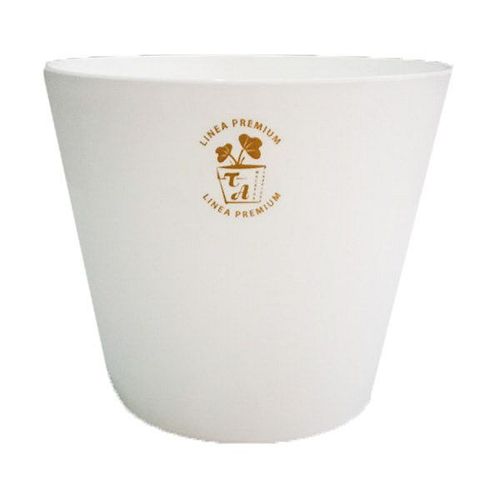 Maceta Premium Redonda Nro16 Blanca 16Cm Ta Plastic