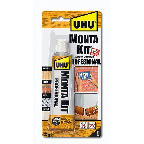 UHU Adhesivo Montakit Profesional Blister Tubo x 125Gr