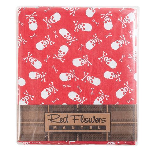 Mantel Cuerina 250X140 Estampado Red Flowers