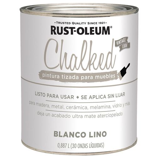 Pintura Tizada Chalk. Rust Blanco Lino 0,887Lts