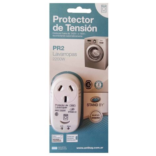 Protector De Lavarropas Hasta 2200 W Stand By