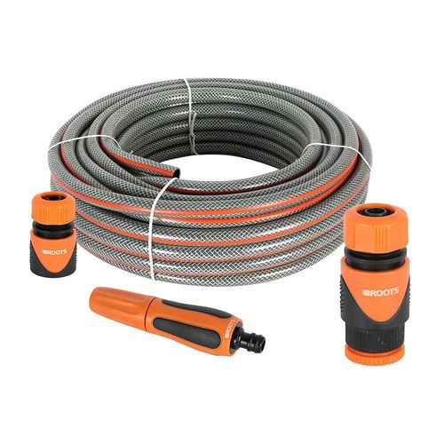 Set De Manguera 20 M 1/2 Pulgadas + Acoples Roots