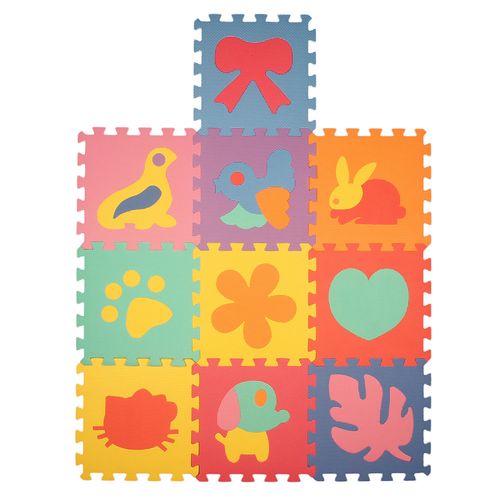 Piso De Goma Eva Animales Surtido 30X30 Cm Gruppo Pietrabella