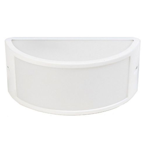 Tortuga PVC E27 Con Visera Semicircular Blanca Abitare