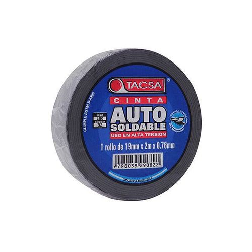 Cinta Aisladora Autosoldable 4.57 M Negro Tacsa