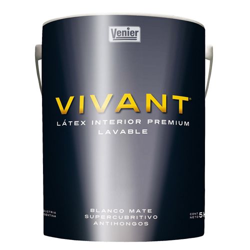 Látex Interior Premium Venier 5 Kg Vivant