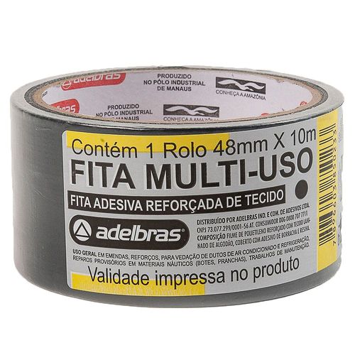 Cinta Multiuso 48 Mm X 10 M Negro