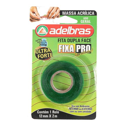 Cinta Doble Faz Acrilica 12 Mm X 2 M